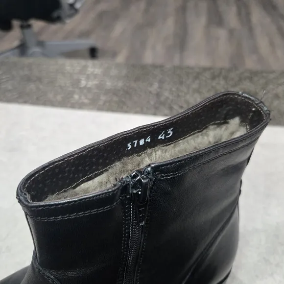🐢 Romano Sicari Leather Boots. Size 43/10 Vero Cuolo Made in Italy.